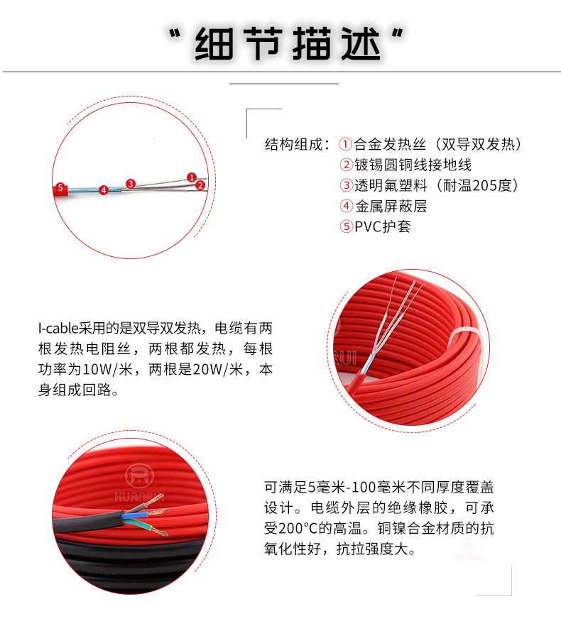 I-cable發(fā)熱電纜細(xì)節(jié) I-cable發(fā)熱電纜細(xì)節(jié)