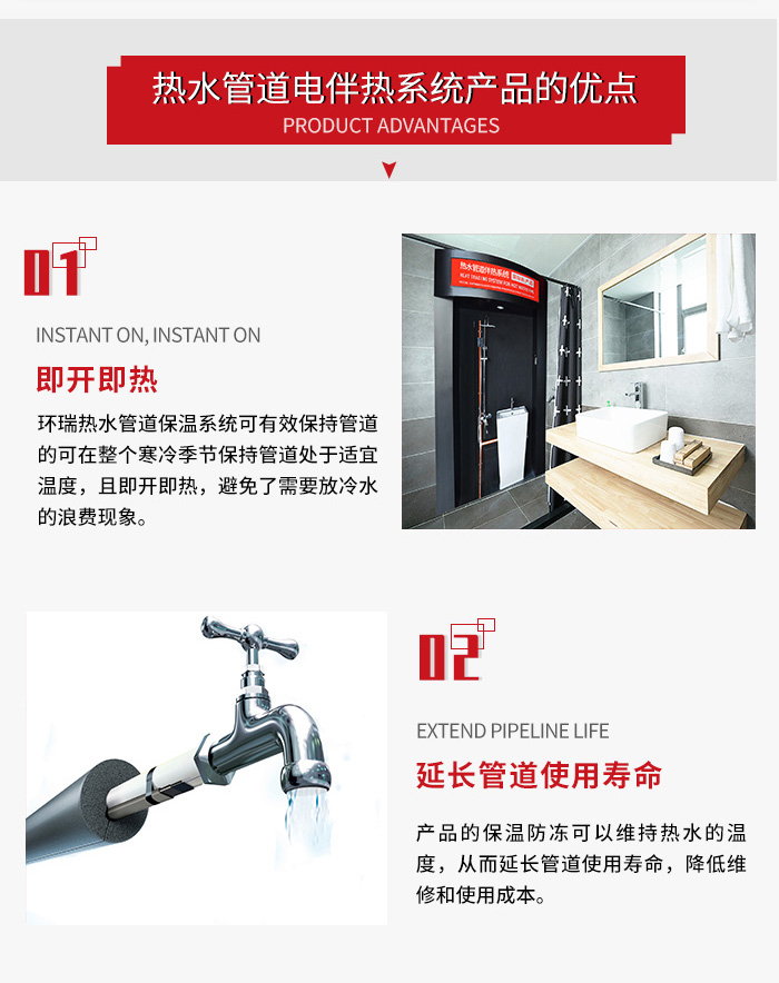 熱水管道電伴熱保溫系統(tǒng)1