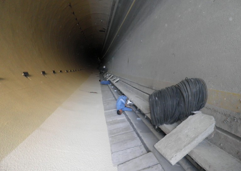 隧道消防安裝現(xiàn)場圖錦